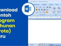 Download Contoh Program Tahunan (Prota) Guru
