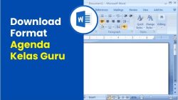 Download Format Agenda Kelas Guru