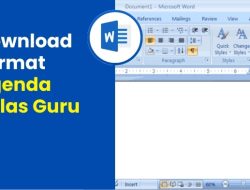 Download Format Agenda Kelas Guru