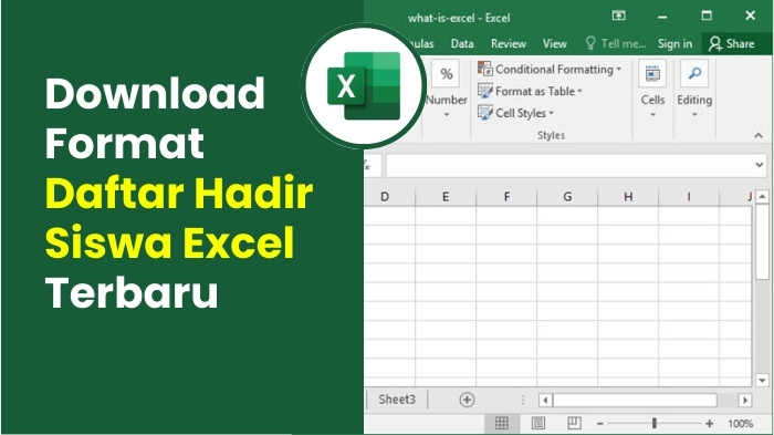 Download Format Daftar Hadir Siswa Excel Terbaru