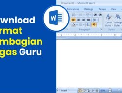 Download Format Pembagian Tugas Guru