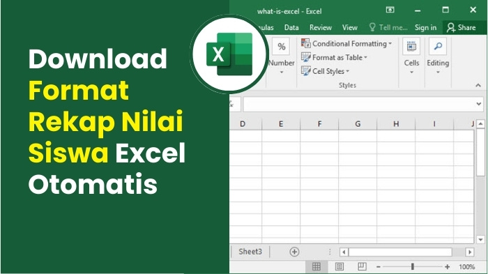 Download Format Rekap Nilai Siswa Excel Otomatis