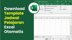 Download Template Jadwal Pelajaran Excel Otomatis