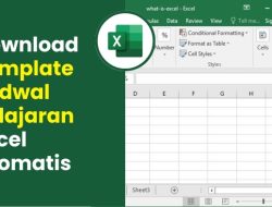 Download Template Jadwal Pelajaran Excel Otomatis