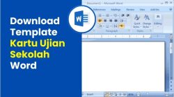 Download Template Kartu Ujian Sekolah Word