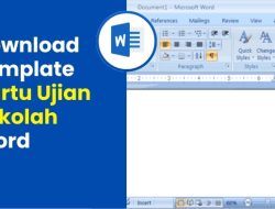 Download Template Kartu Ujian Sekolah Word
