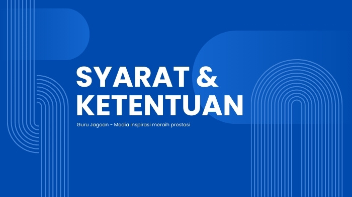 Syarat dan Ketentuan